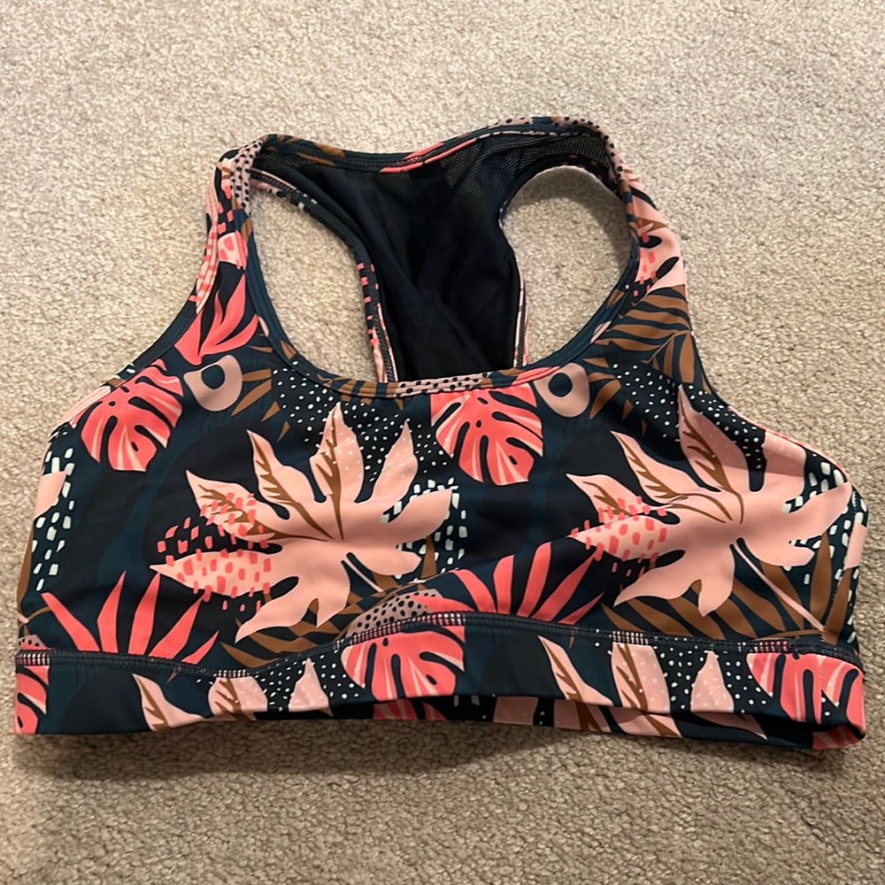 Senita Athletics Flowered Sports Bra